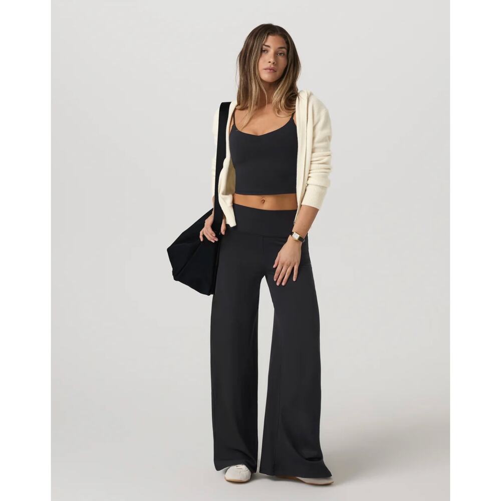 Vuori Halo Easy Wideleg Pant Black Size Large Long Tall Inseam - Picture 2 of 8